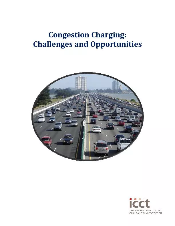 CongestionCharging:ChallengesandOpportunities