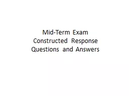 Mid-Term Exam