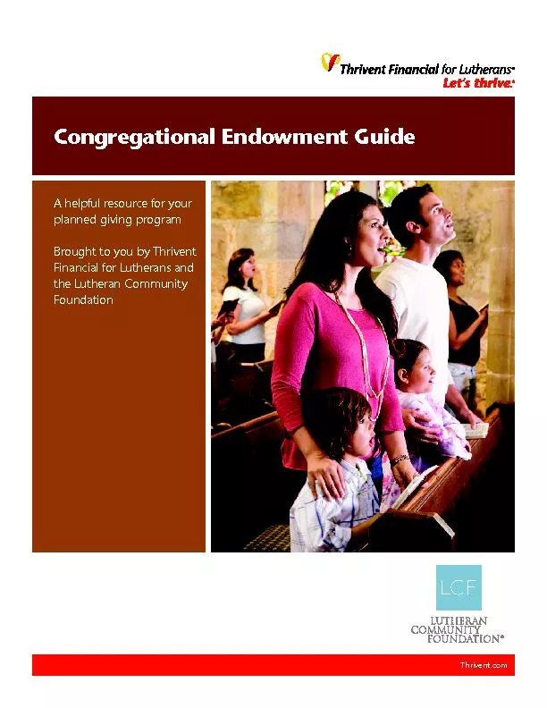 Congregational Endowment Guide