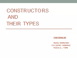 CONSTRUCTORS