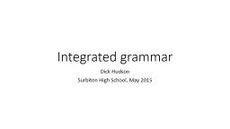 Integrated grammar
