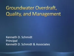 Groundwater Overdraft