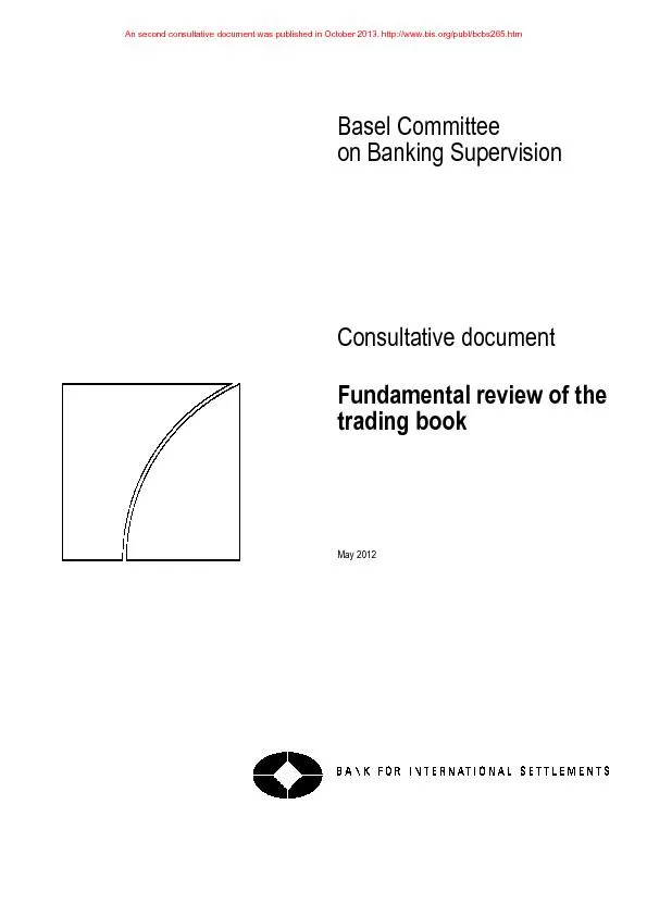 Basel Committee on Banking Supervision   Consultative document