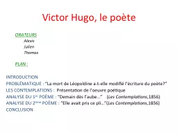 Victor Hugo, le