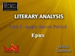 Unit 1: Anglo-Saxon Period