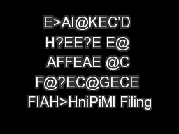 E>AI@KEC’D H?EE?E E@ AFFEAE @C F@?EC@GECE FIAH>HniPiMl Filing