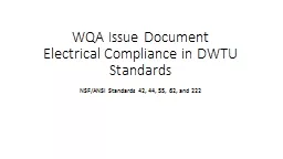 WQA Issue Document