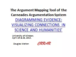 The Argument Mapping Tool of the