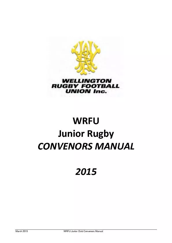 WRFU Junior Club Convenors