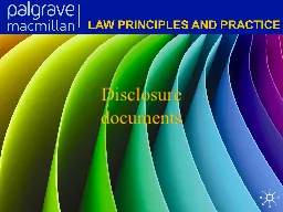 Disclosure documents