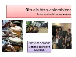 Rituels Afro-colombiens