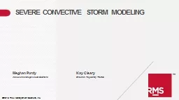 Severe convective storm modeling
