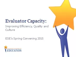Evaluator Capacity:
