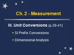 Ch. 2 - Measurement