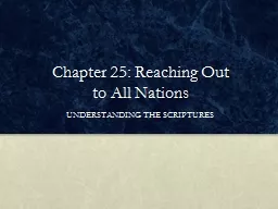 Chapter 25: Reaching Out