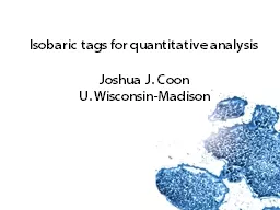 Isobaric tags for quantitative analysis