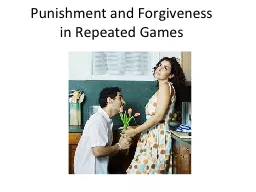Punishment and Forgiveness
