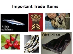 Important Trade Items