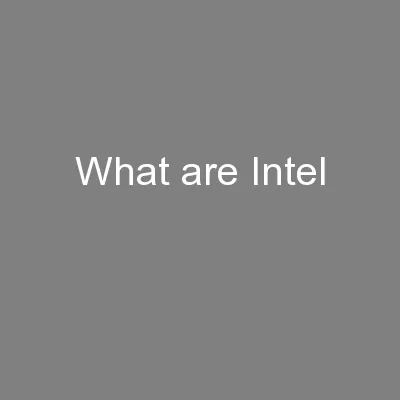 What are Intel