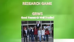 RESEARCH GAME