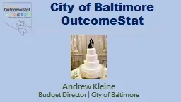 City of Baltimore OutcomeStat