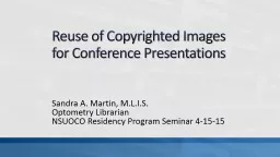 Reuse of Copyrighted Images for Conference Presentations
