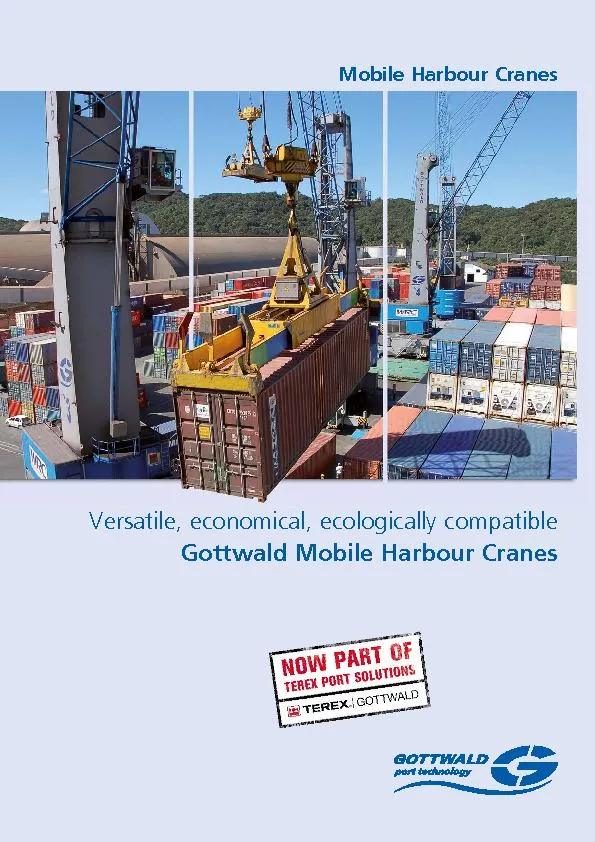 Versatile, economical, ecologically compatibleGottwald Mobile Harbour