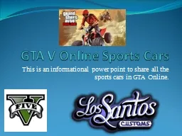 GTA V Online Sports Cars