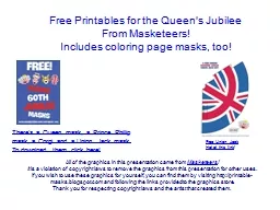 Free Printables for the Queen's Jubilee