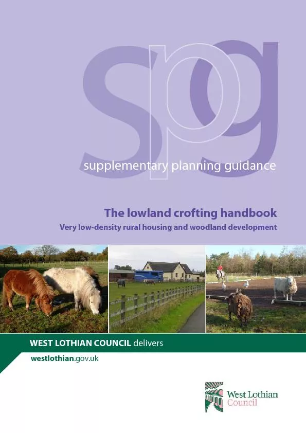 The lowland crofting handbook: very low-density rural housing & woodla