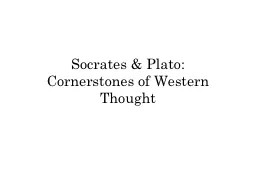 Socrates & Plato: