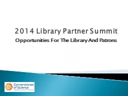 2014 Library Partner Summit
