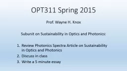 OPT311 Spring 2015