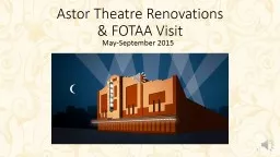 Astor Theatre Renovations