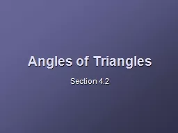 Angles of Triangles