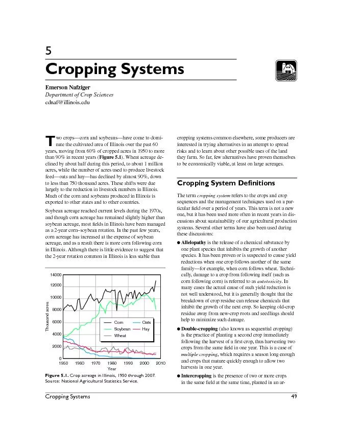 Cropping Systems          49