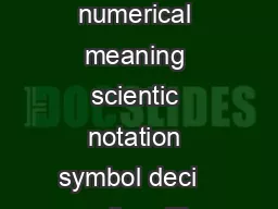 Chemistry  ReferenceHelp Sheet  Units Common Metric Prexes prex numerical meaning scientic notation symbol deci   centi   milli   micro    nano     pico       deka   kilo   mega   giga   Common Equal