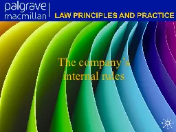 The company’s internal rules