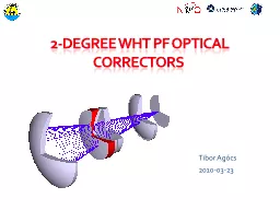  2-degree WHT PF optical correctors