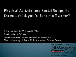 Physical Activity and Social Support:
