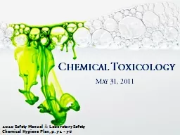 Chemical Toxicology