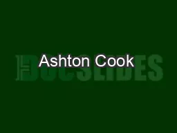 Ashton Cook &