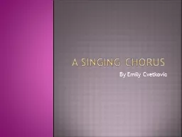 A singing Chorus