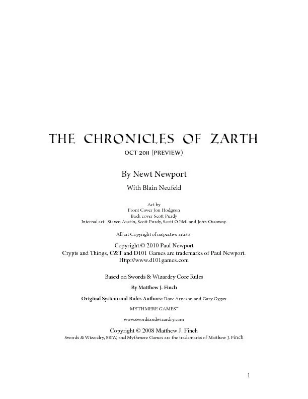 The Chronicles of ZarthSept 2011 (