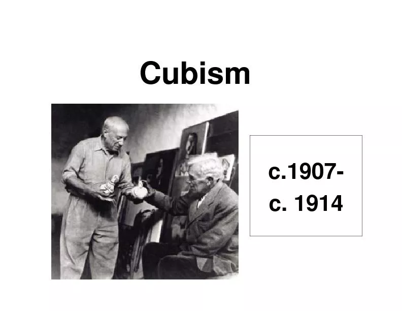 Stages of Cubism