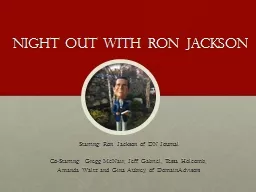 Night out with Ron Jackson