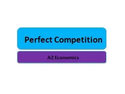 Perfect Competition