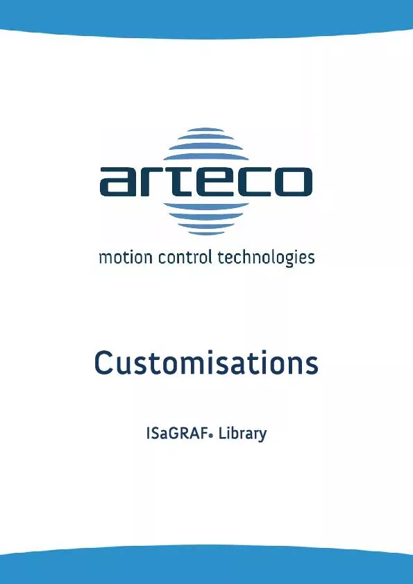 ARTECO MOTION TECH SPA -  - Customisations -