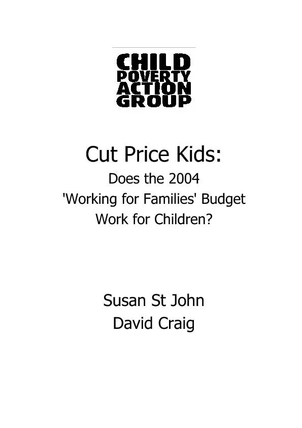Executive Summary 6Introduction 9Children in poverty in New Zealand no