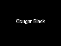 Cougar Black